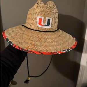 University Logo Straw Hat
